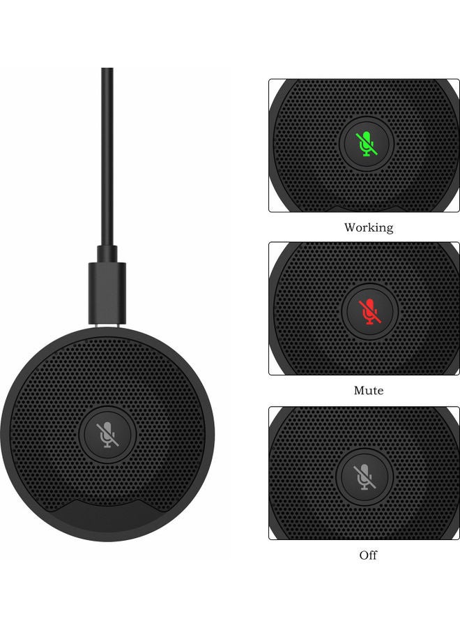 ميكروفون UM10 بمنفذ USB للمؤتمرات أسود - Image 3
