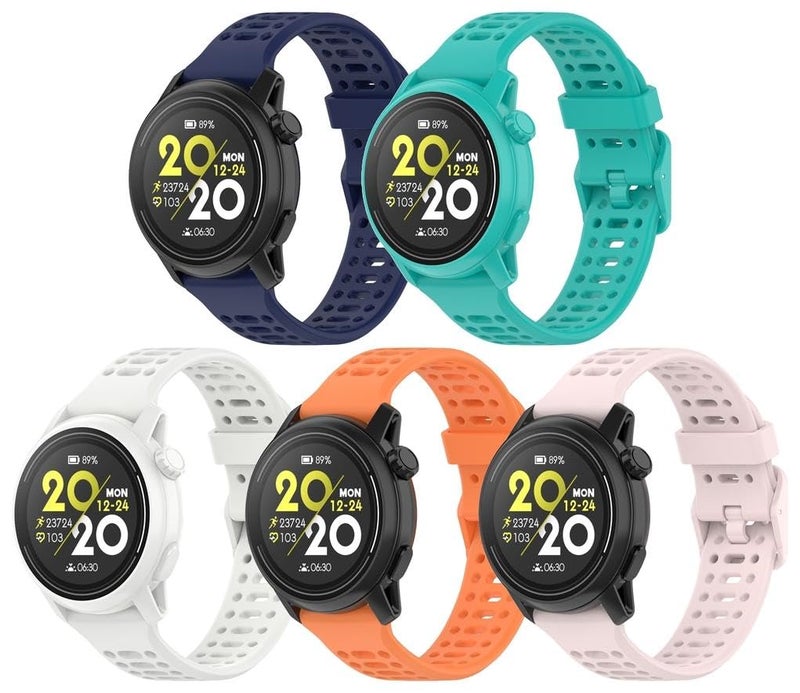 Waterproof Silicone Strap Compatible with COROS PACE 3/APEX 2 Pro/APEX PRO/APEX 46mm, Sport Replacement Band - Image 1