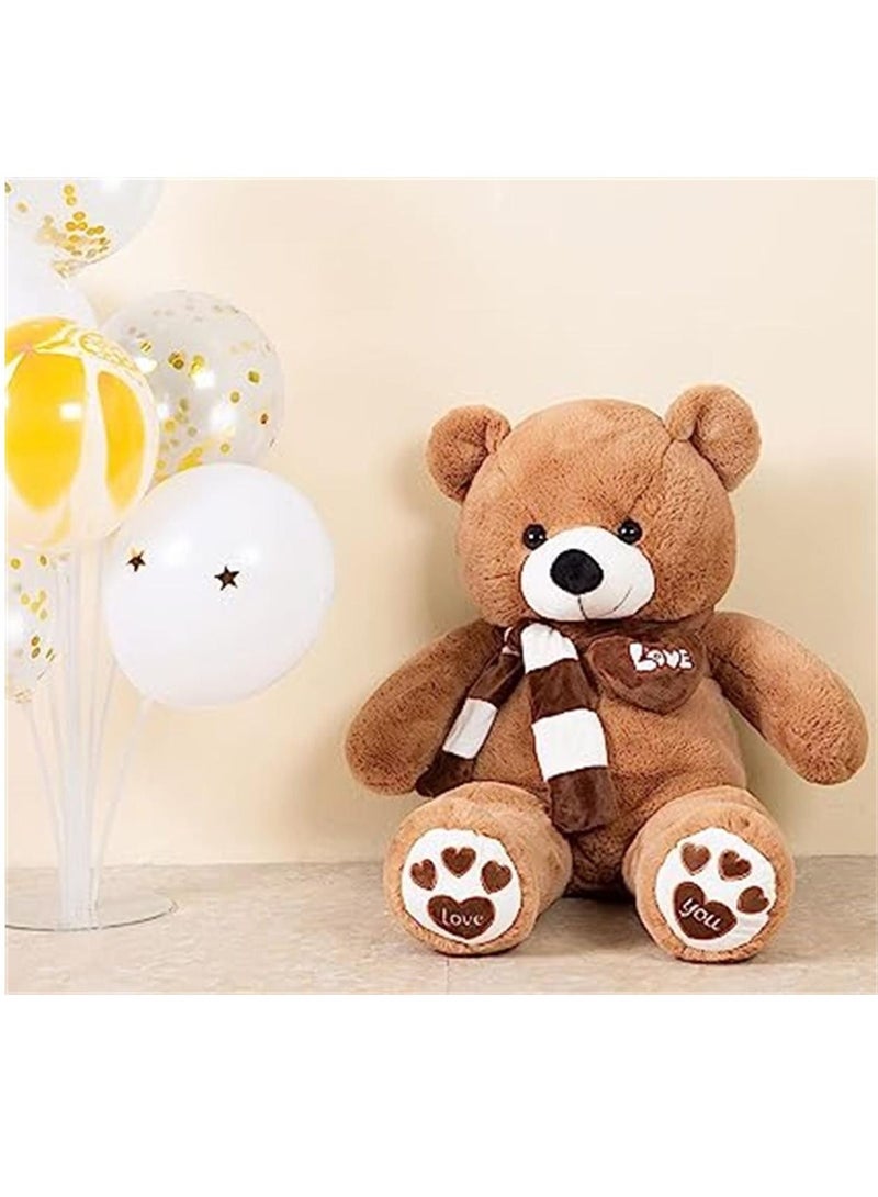Giant Plush Teddy Bear 100cm Cute Soft Stuffed Plush Toy Best Gifts for Birthday Party or Any Special days (Dark Brown )  - Image 4
