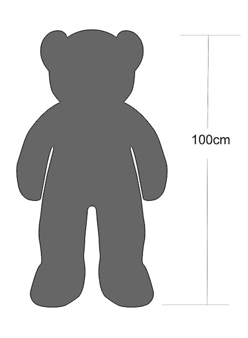 Giant Plush Teddy Bear 100cm Cute Soft Stuffed Plush Toy Best Gifts for Birthday Party or Any Special days (Dark Brown )  - Image 3
