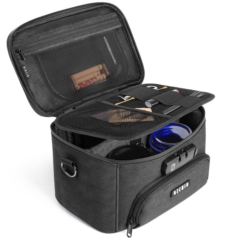 OZCHIN Smell Proof Bag with Combination Lock, Smell Proof Box Activated Carbon Fiber Smoking Accessories, Smell Proof Container, Great Gifts for Fatherâ€™s Day, Premium Odor Proof Bag - Image 4