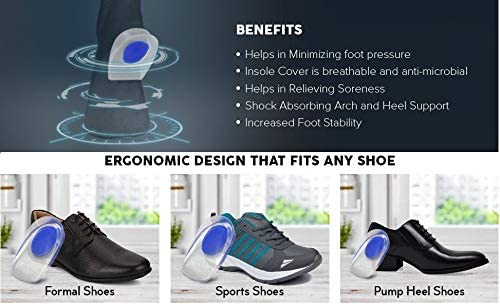 MINNESOTA Invisible Non-Slip Height Increase Insoles, Shoe Sole for Men, Inner sole for Shoes for Women, Silicone Heel Pad, Universal Half Height Increasing Heel Protector Pads for Men and Women - Image 4