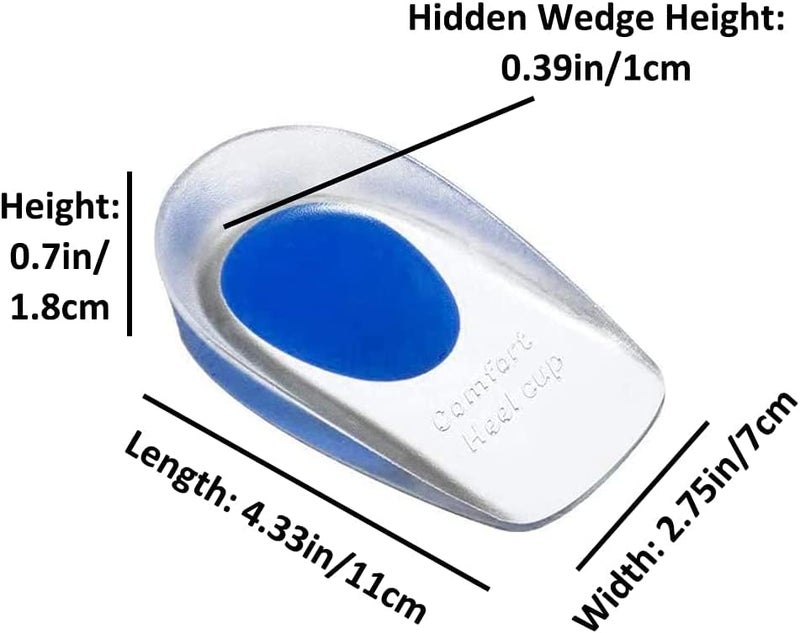 MINNESOTA Invisible Non-Slip Height Increase Insoles, Shoe Sole for Men, Inner sole for Shoes for Women, Silicone Heel Pad, Universal Half Height Increasing Heel Protector Pads for Men and Women - Image 3