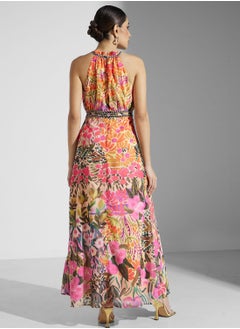 Hope & Ivy High Neck Floral Printed Dress  - Image 2
