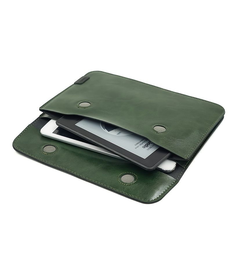 Slim Lightweight Dual Layer Tablet Sleeve Case With Inner Pouch Hand Carry Storage Bag Compatible With 11 Inch Tablet Gray - Image 2