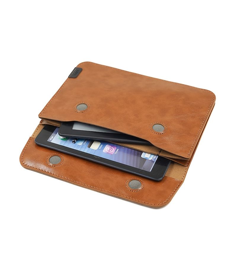 Slim Lightweight Dual Layer Tablet Sleeve Case With Inner Pouch Hand Carry Storage Bag Compatible With 11 Inch Tablet Gray - Image 4