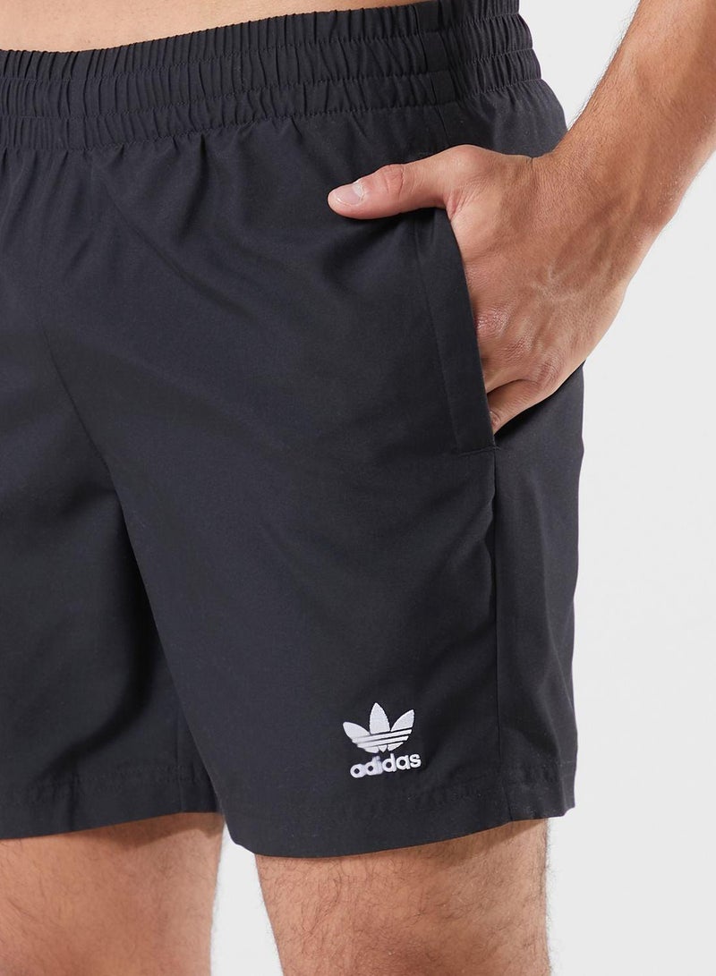 adidas شورت سباحة رجالي أسود صلب من أوري مقاس - Image 4