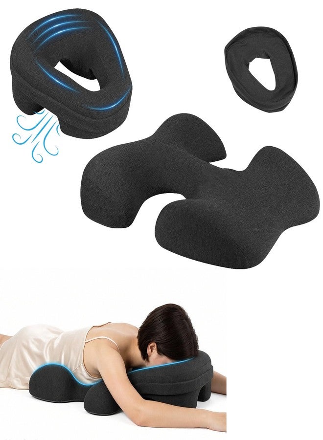 imene Breast Pillow for Massage & Face Down Pillow for Massage, Women's Massage Bolster Face Down Massage Pillow for Bed, Prone Pillow with Extra Washable Cover for SPA, Home Use - Image 1