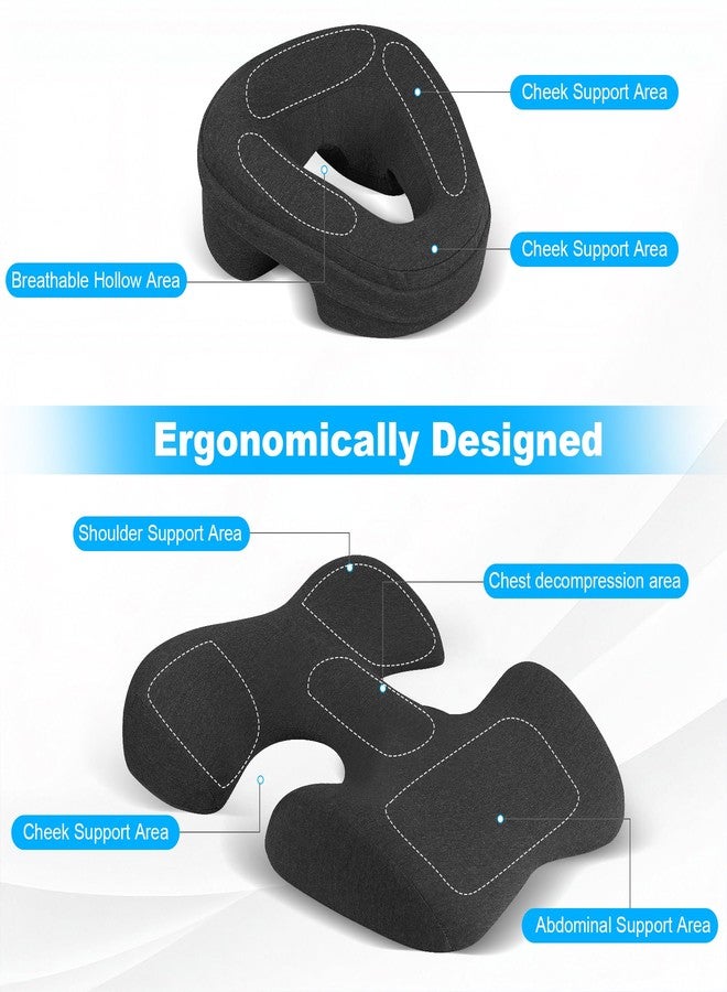 imene Breast Pillow for Massage & Face Down Pillow for Massage, Women's Massage Bolster Face Down Massage Pillow for Bed, Prone Pillow with Extra Washable Cover for SPA, Home Use - Image 3