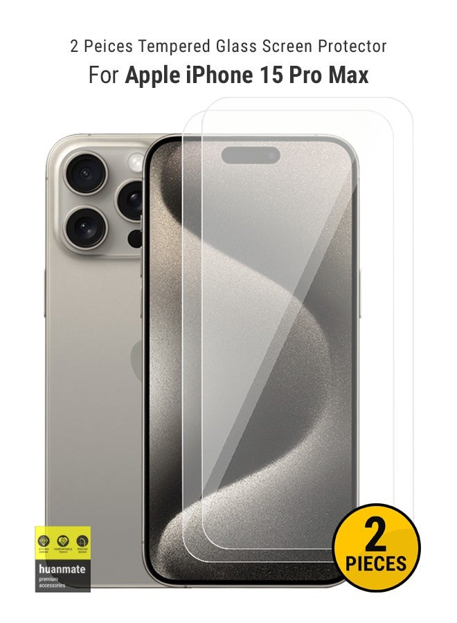 huanmate Huanmate iPhone 15 Pro Max Screen Protector temperedglass Z8F77EF22B5548F3467B6Z