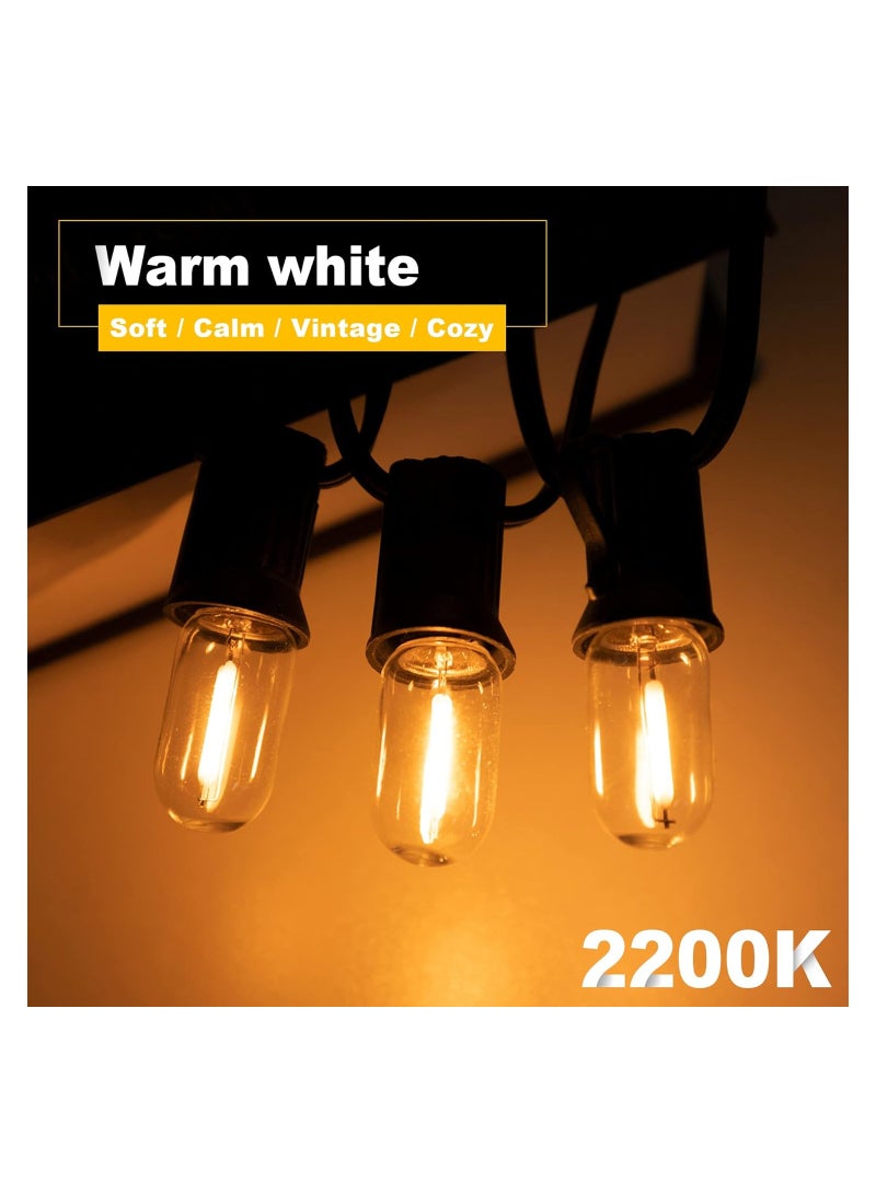Excefore E14 LED Light Bulbs, Mini 6Pcs T16 0.6W Vintage Edison Screw Light Bulb Tubular Night Light Mini Bulb Warm White 2200K Amber Light 10W Equivalent Bulb for Sewing Machine Refrigerator, Non-dimmable - Image 2