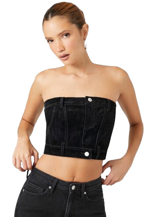 FOREVER 21 تم إعادة تصميم الجزء العلوي المقصوص من الأنبوب - Image 1
