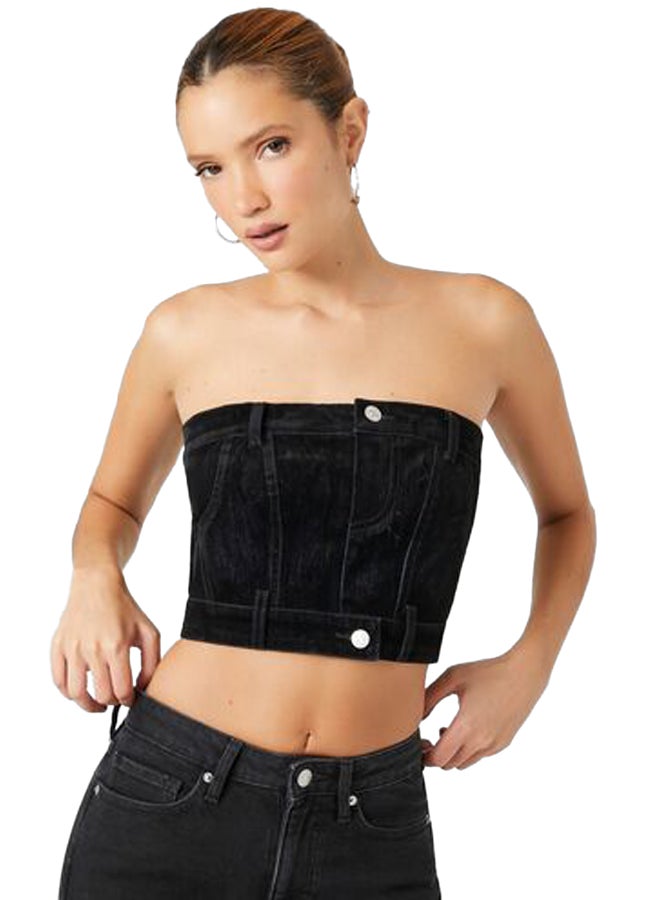 FOREVER 21 تم إعادة تصميم الجزء العلوي المقصوص من الأنبوب - Image 2