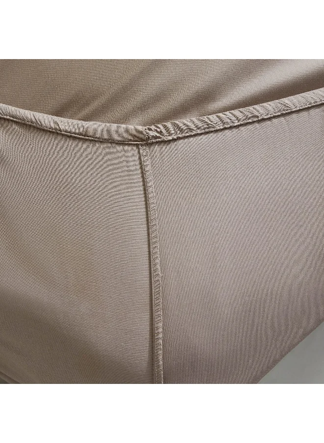 Home Box Opulent Luxe Solid Cotton Olympic Queen Fitted Sheet - 160x200+40 cm