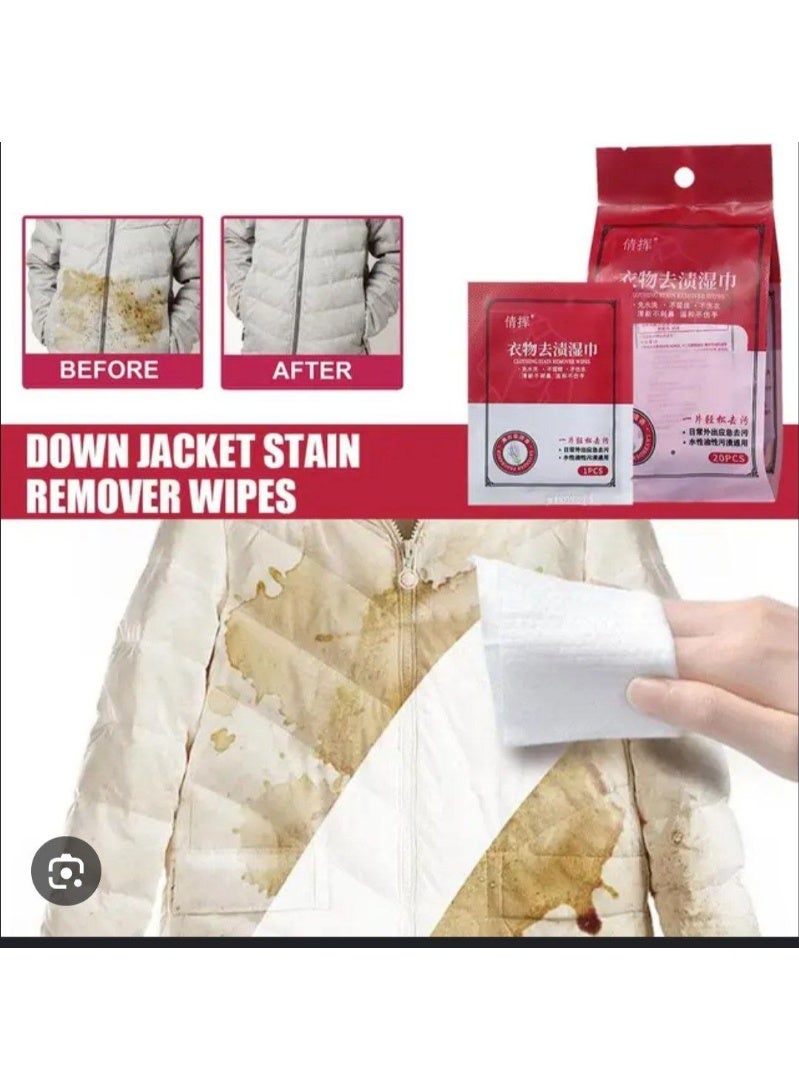 مناديل تنظيف الملابس الفورية (20 منديل) - وايبس إزالة البقع الطارئة للملابس والمفروشات والجلد - تركيبة قوية وآمنة على البشرة - عبوة محمولة للسفر بفتحة غلق محكمة - بديل آمن للمنظفات التقليدية. - Image 3