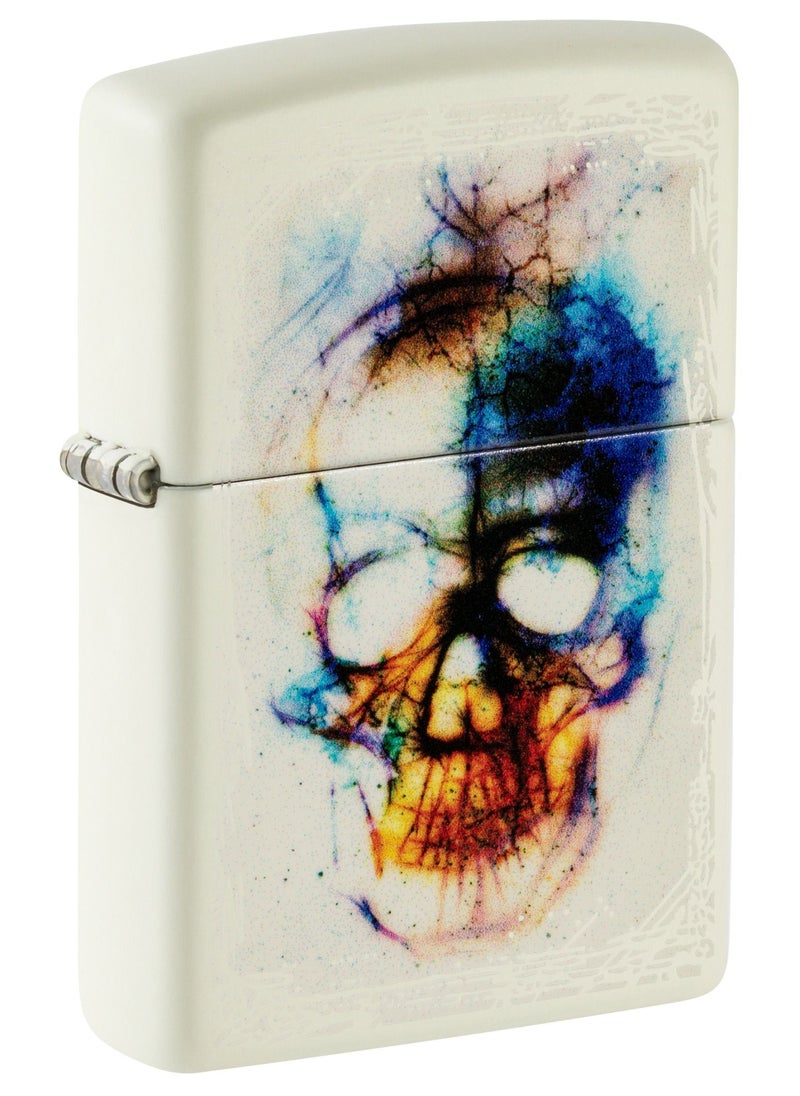 Zippo 48563 49193 Skull Print Design Glow In The Dark Windproof Lighter  - Image 1