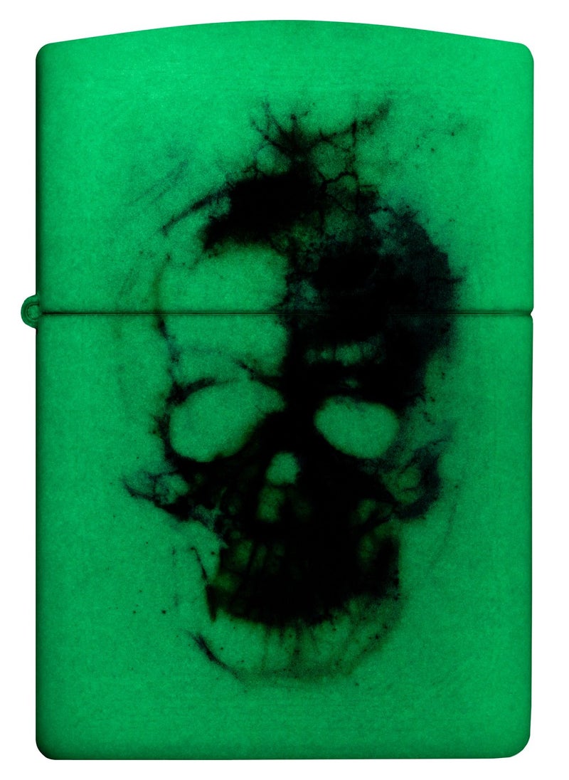 Zippo 48563 49193 Skull Print Design Glow In The Dark Windproof Lighter  - Image 2