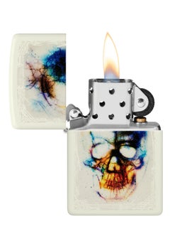Zippo 48563 49193 Skull Print Design Glow In The Dark Windproof Lighter  - Image 3