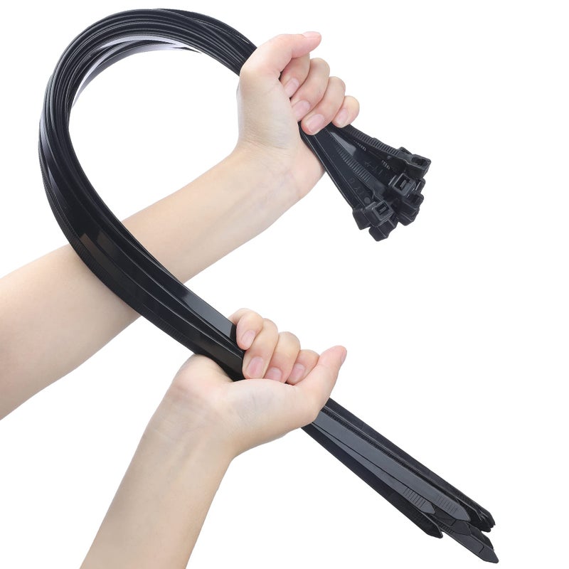 26 Inches Large Zip Ties Heavy Duty 30 Packs Max Load 200 LBS Work Temp 5 176 Long Durable Adjustable Nylon Wire Ties for Both Indoor and Outdoor