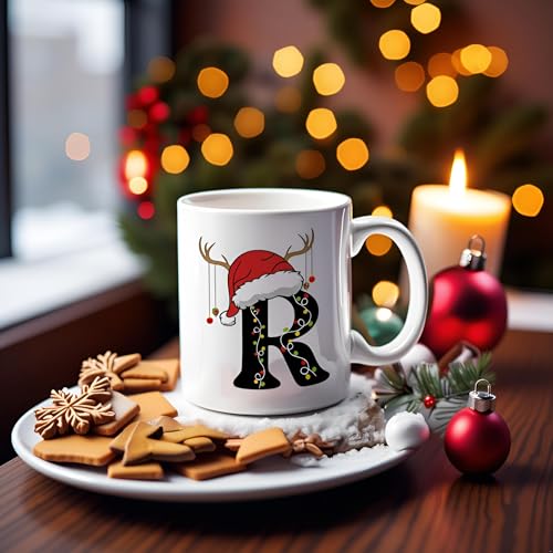 DAYS " Christmas Alphabet Word Printed Ceramic Mug, Christmas Xmas Coffee Mug Gift for Kids Boy Girls, Coffee Cup Mug Gift (R) - Image 2