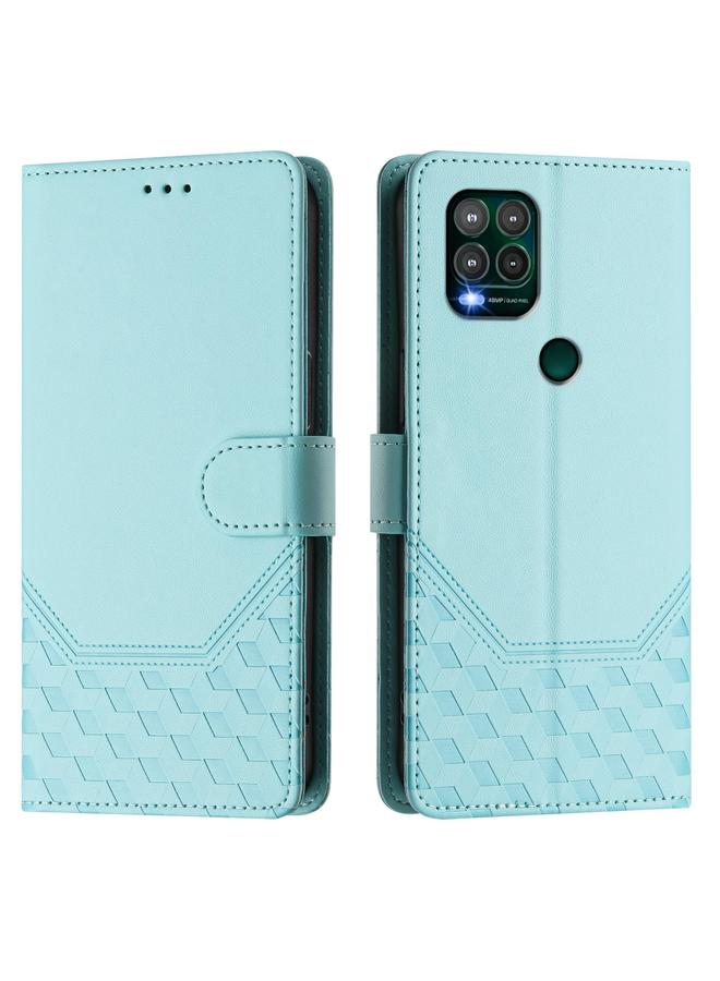 S-TOP Case For Motorola Moto G Stylus 5G 2021 Honeycomb Embossing RFID Leather Phone Case - Image 2