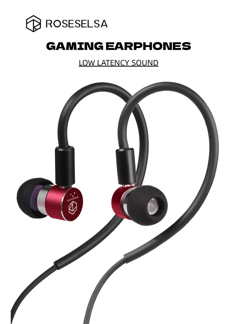 ROSESELSA Photon Pro Type-C Wired Gaming Earphones with Mic, Hi-Fi IEM In-Ear Earbuds, Low Latency USB-C Headphones, 8mm HD Driver, CNC Aluminum Body, Compatible with iPhone 15/16, Samsung, Android & PC - Image 1
