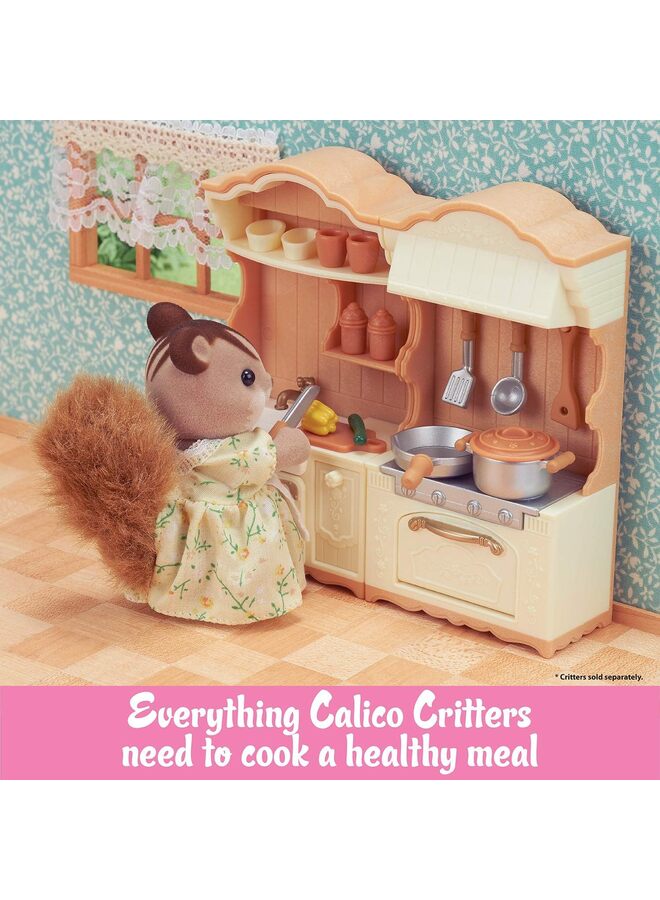 Kitchen Island, Toy Dollhouse Furniture and Accessories Set,Toy Dollhouse Furniture and Accessories Set,Kids Kitchen Playset Wooden Play Kitchen Toddler Kitchen Play Sets Kids Pretend K - Image 4