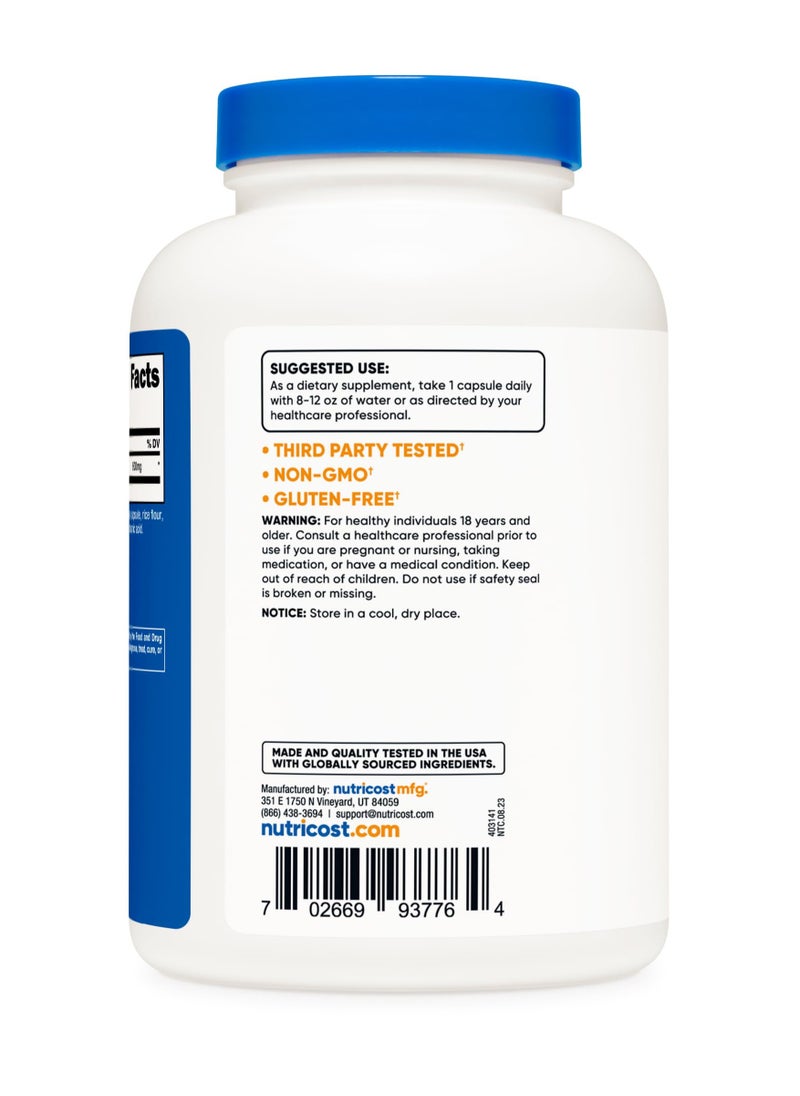 Nutricost - NAC - N-Acetyl L-Cysteine, 600 MG Per Serving | 240 Capsules |240 SERVINGS - Image 1