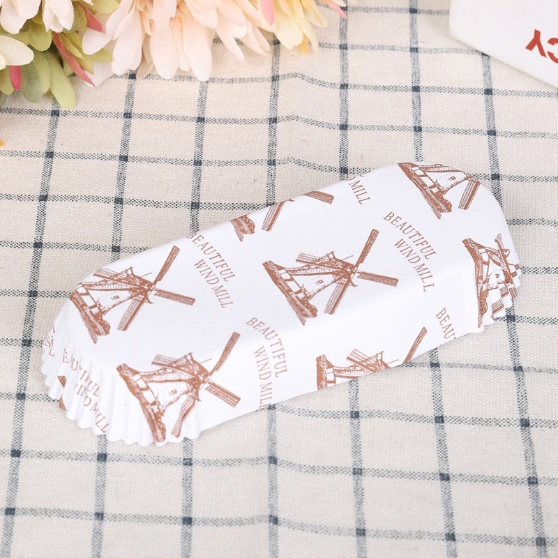 300Pcs Household Cupcake Wrapper Case Cake Paper Cup Kitchen Pastry Baking Accessories(Windmill Type Boat shape) - Image 5