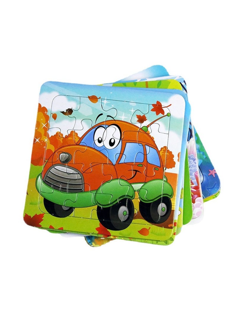 خشبية اللغز للأطفال ، حزمة من 30 الألغاز مجموعة للأطفال الصغار والاطفال. التعلم المبكر للأطفال والألعاب التعليمية-نمط عشوائي pattern - Image 1