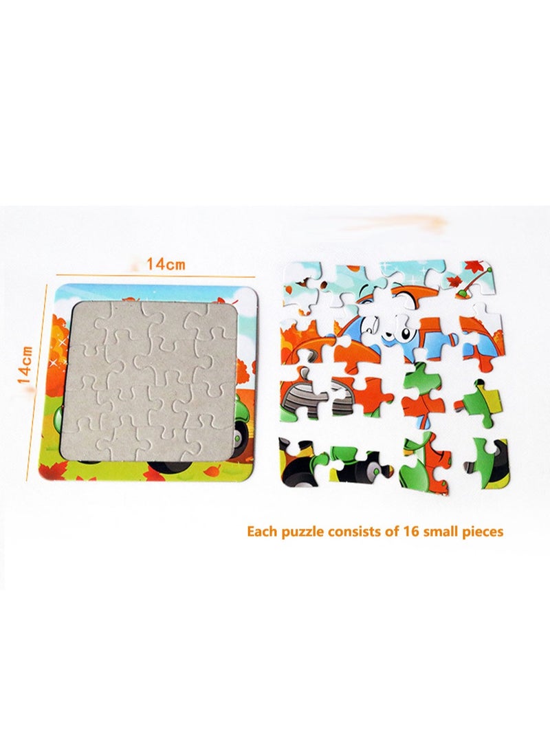 خشبية اللغز للأطفال ، حزمة من 30 الألغاز مجموعة للأطفال الصغار والاطفال. التعلم المبكر للأطفال والألعاب التعليمية-نمط عشوائي pattern - Image 3