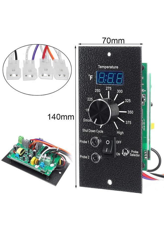 Bluejw - Digital Thermostat Kit for Traeger Control Panel Kit Parts Replacement, Upgrade Digital Thermometer Pro Controller Temperature Control Board for Traeger Pellet Grills, with Dual Meat Probes - Image 1