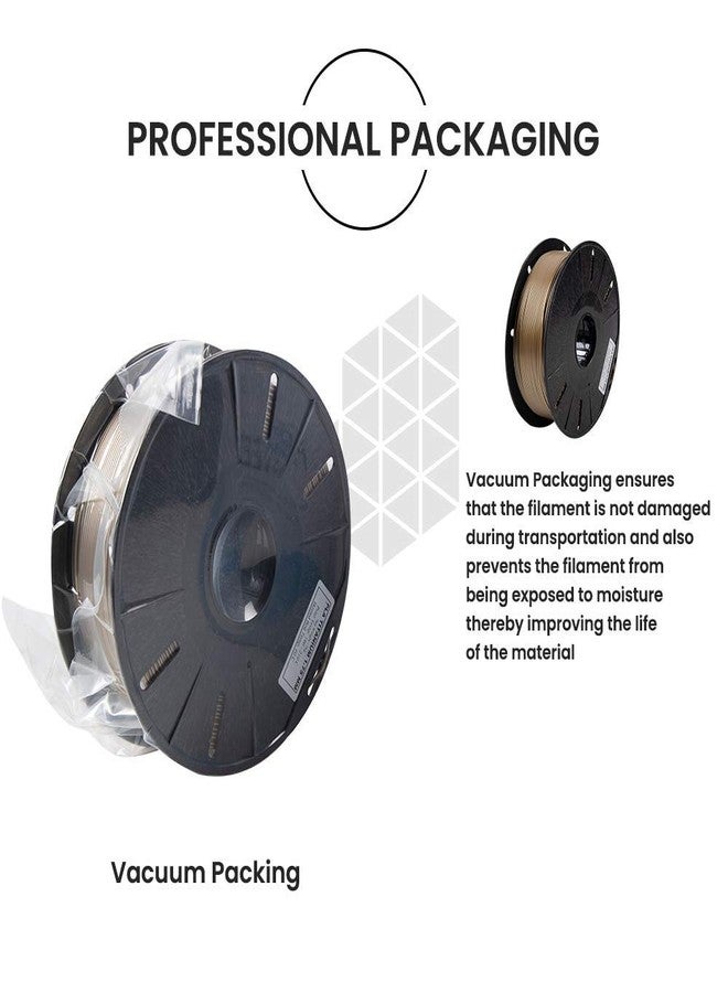 Tesseract Premium PLA + 1.75mm 3D Printing Filament | Dimensional Accuracy +/- 0.03mm | Compatible with Most FDM Printers | 1 KG 3D Printer Filament - PLA Titanium (Quantity 1) - Image 5