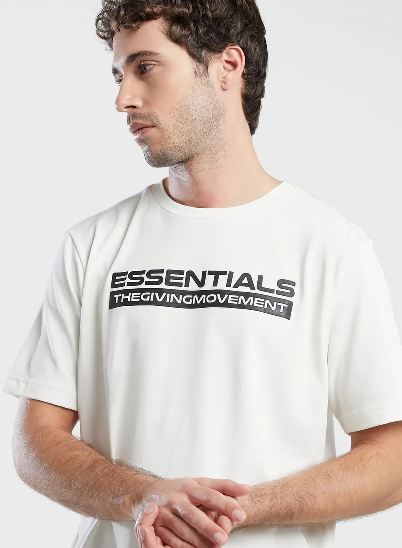 The Giving Movement Regular Fit Printed T-Shirt