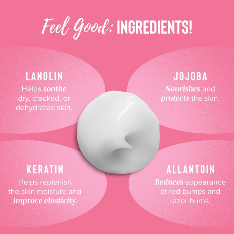 Coochy Shave Cream - Moisturizing Shave Lotion - Gentle Intimate Shaving Cream - For Bikini Area, Underarms, Legs & More - Rash-Free, Hydrating Formula - 32 oz, Frosted Cake - Image 4