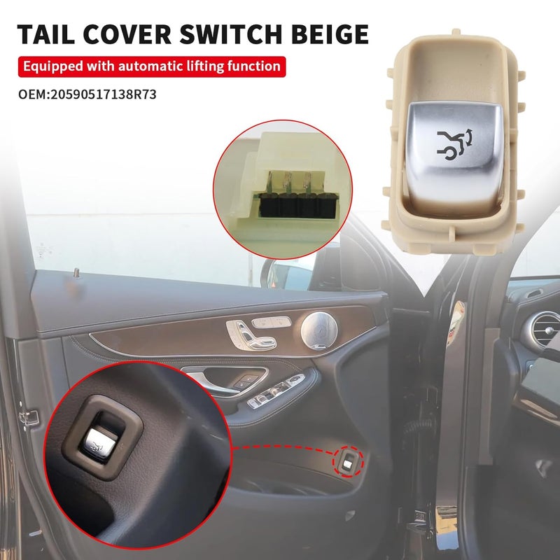 Bomunik Trunk Lid Lock Switch for Mercedes Benz 2015-2025 - Image 3