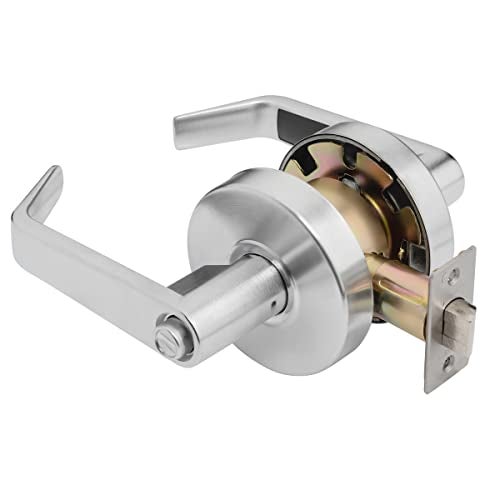 Dynasty Hardware Passage Door Lever Lockset, ADA Compliant, Grade 2 Heavy Duty Non-Locking Handle for Hallway or Closet Use, Satin Chrome Finish, Model AUG-30-26D - Image 2