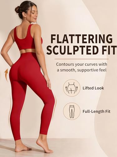 Laite Hebe Leggings for Women - High Waisted Full Length Buttery Soft Yoga Pants for Workout Athletic Daily - Image 3
