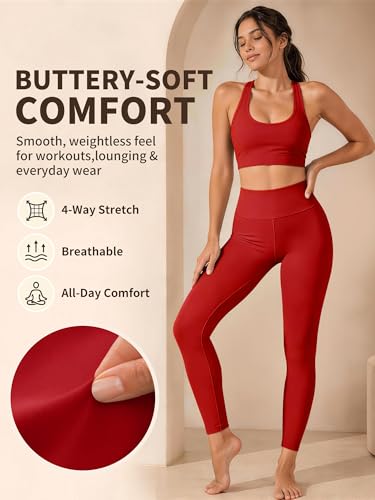 Laite Hebe Leggings for Women - High Waisted Full Length Buttery Soft Yoga Pants for Workout Athletic Daily - Image 5