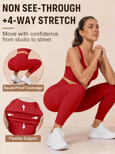 Laite Hebe Leggings for Women - High Waisted Full Length Buttery Soft Yoga Pants for Workout Athletic Daily - Image 4