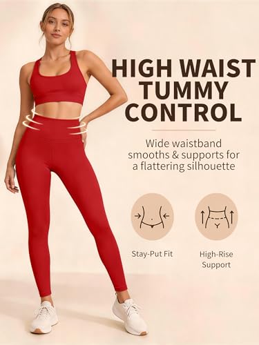 Laite Hebe Leggings for Women - High Waisted Full Length Buttery Soft Yoga Pants for Workout Athletic Daily - Image 2