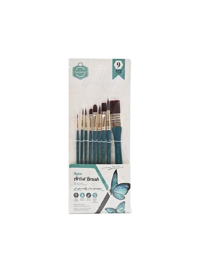 Painting Brushes Set of 9