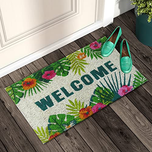 ATMAH Coir Doormat, Size 40Cm X 60Cm (Garden Welcomemulticolour, Rectangular) - Image 2