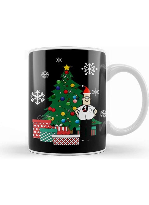 Print Shop Dilbert Around The Christmas Tree Mug Porcelain