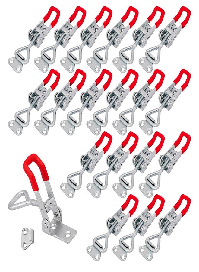 GENHAKON 25 Pack Toggle Latch Clamp, 4001 Duty U-hook Latches Clamp for Wood Boxes and Woodworking Craft, Draw Latch, Toggle Clamps, Adjustable Clamp with 330lbs Holding Capacity - Image 1
