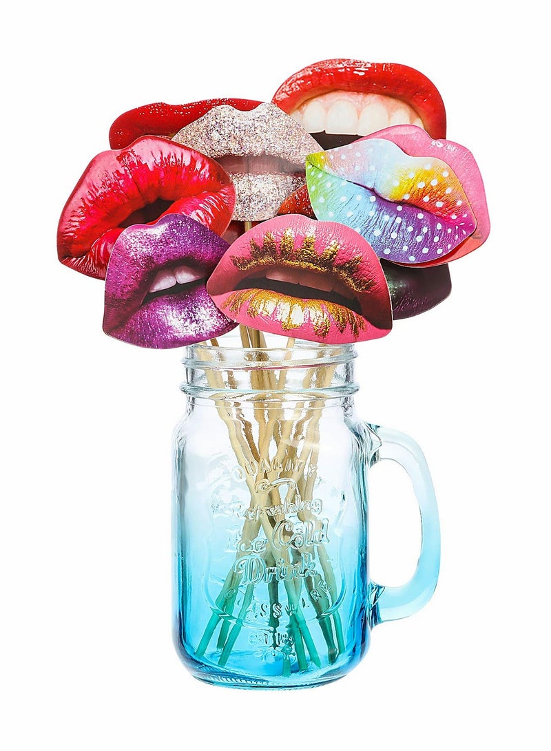 40PCS Funny Mouth Photo Booth Props for Parties, DIY Selfie Accessories for Birthdays, Weddings, Graduations and New Year Celebrations - Image 4