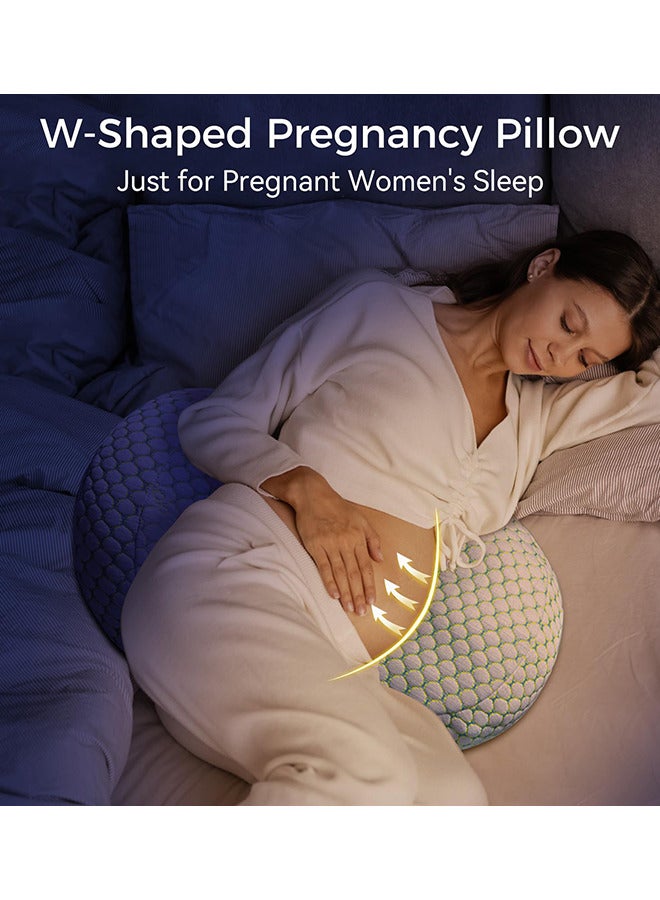 Maternity Pillows, Detachable and Adjustable Double-Sided Support for Pregnant Women Back, Belly, Stomach  - Image 2