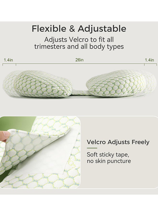 Maternity Pillows, Detachable and Adjustable Double-Sided Support for Pregnant Women Back, Belly, Stomach  - Image 5