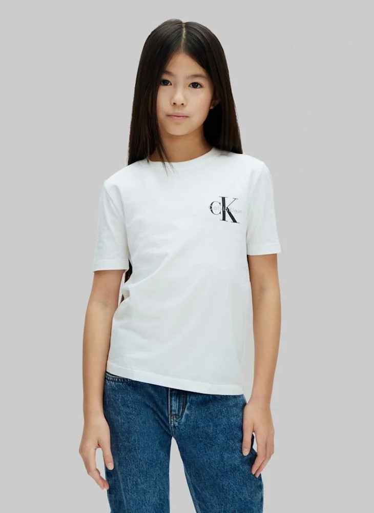 Calvin Klein Jeans Youth Monologo Short Sleeve T-Shirt