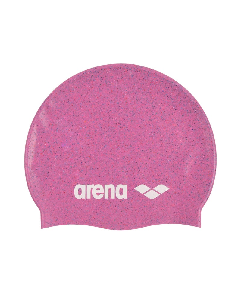 Arena Classic Unisex Recycled Silicone Swim Cap for Women and Men Intensive Training and Racing Comfortable Long Hair Swimming Hat PinkMulti - Image 2